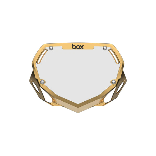 Plaque de guidon Box two chrome