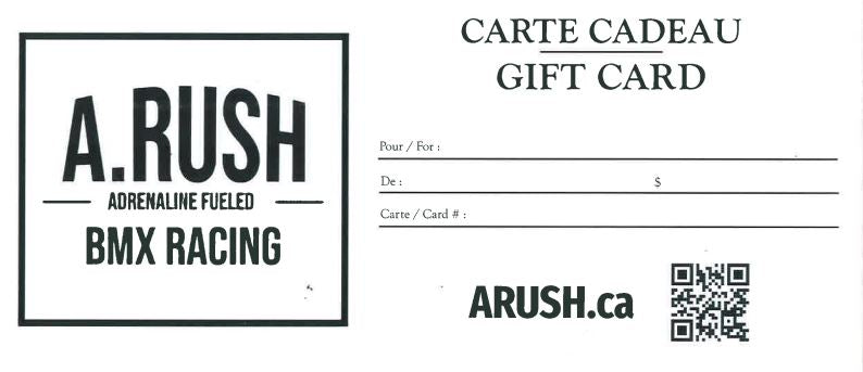 ARUSH gift card