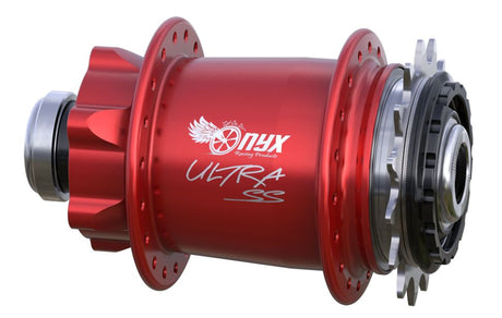Ensemble moyeu Onyx Racing sans disque 28H rouge Ensemble moyeu Onyx Racing sans disque 28H rouge